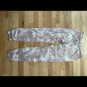 Beyond Yoga Tie Dye Sweatpants Pink Rose Small Jogger